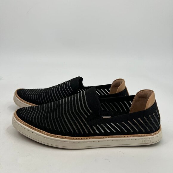 UGG Black & Beige Classic Flats | Slip-On Comfort - Picture 4 of 8